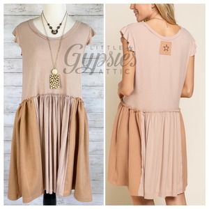 POL Caramel Star Swing Dress
